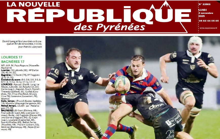 Article NRP Stade Bagnerais 2025-10-20