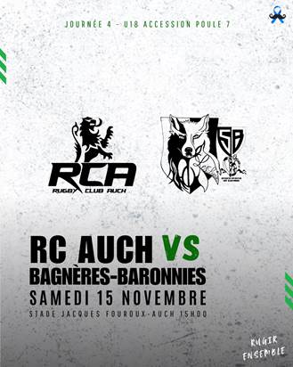 Prochain match U18 Accession Stade Bagnerais