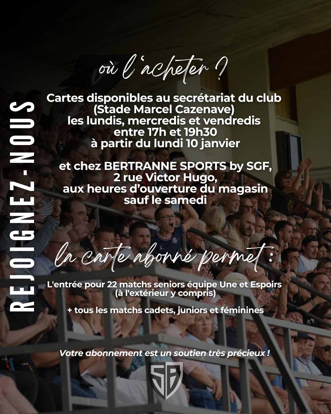 Abonnements saison 2026-2027 - Stade Bagnerais
